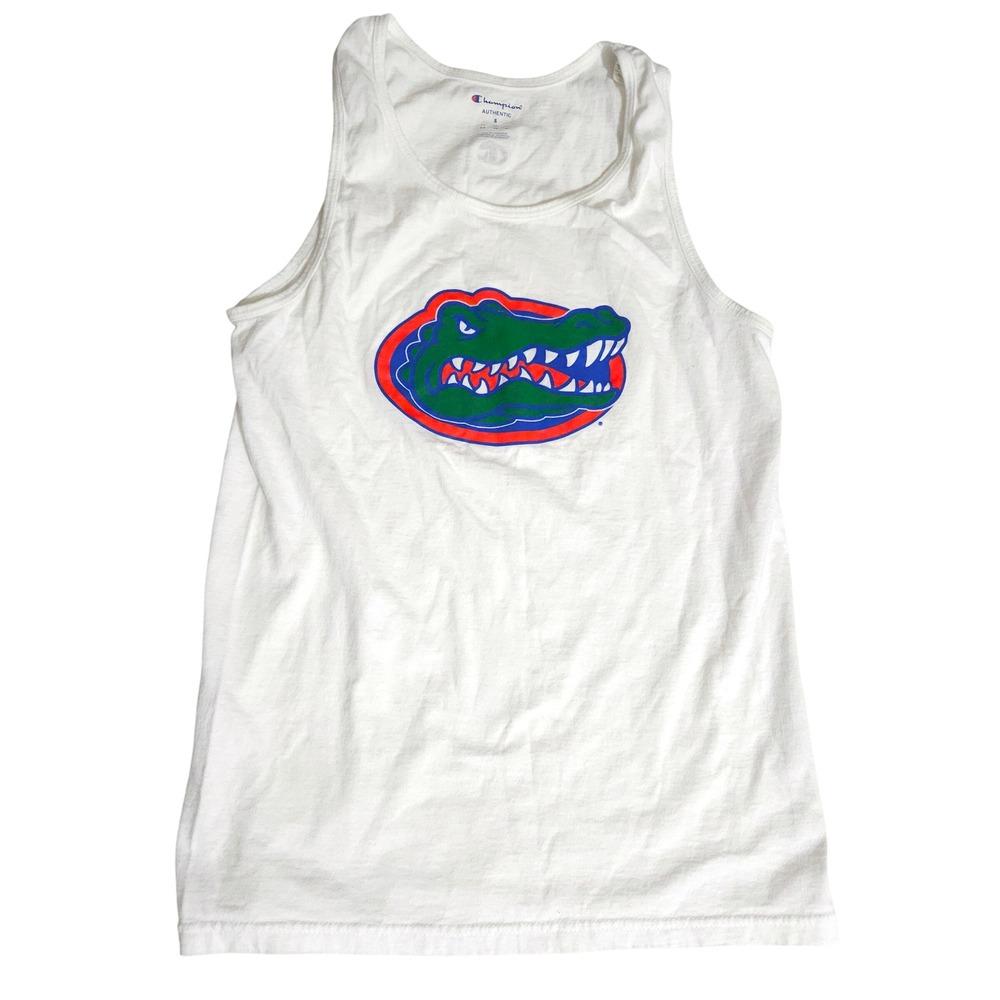 Champion Florida Gators Tank Top White Mens Small NCAA Sleeveless Shirt Logo - Picture 1 of 5